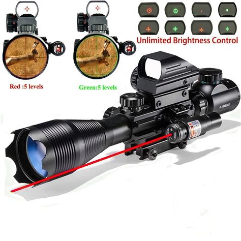 Buy Ar Tactical Rifle Scope C X Eg Dual Illuminated With Holographic Reticle Red And