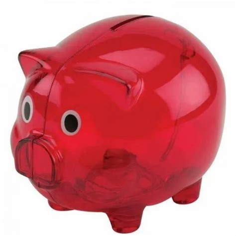 Red Plastic Piggy Bank At Rs 35piece In Kolkata Id 21769868173