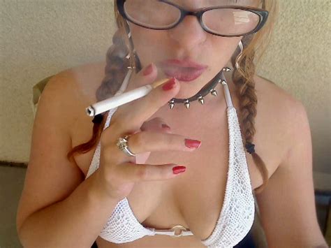 smoking fetish human ashtray pov smoking up close lips nerdy gothic glasses selena smokes wmv