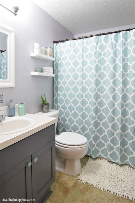 You could also flip your bathroom door, so it swings open in the opposite direction. Light & Bright Guest Bathroom Makeover - The Reveal!