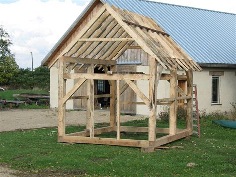 Timber Frame Shed Build Your Own Home Plans And Blueprints 41413