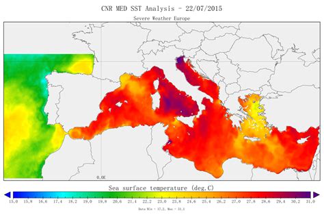 Středozemní Moře Se Prohřálo Až Na 29 °c Diskuse O Počasí In Počasí