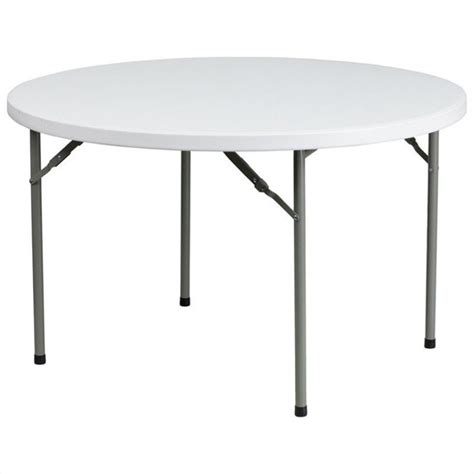 Check out our 48 inch round table selection for the very best in unique or custom, handmade pieces from our furniture shops. 48 Inch Round Granite Folding Table in White - DAD-YCZ-122R-GG