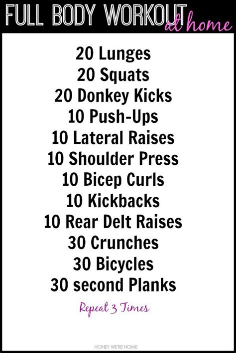 Full Body Workout Full Body Workout At Home At Home Workouts Body