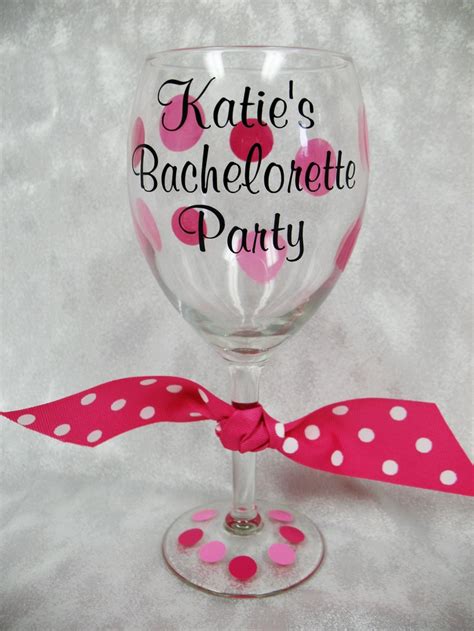 Personalized Bachelorette Party Wine Glass Personalized Wine Glasses Personalized Barware