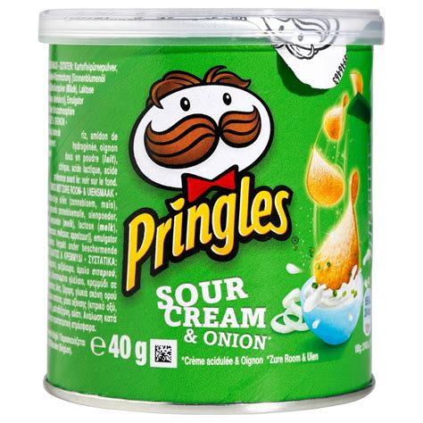 Pringles Sour Cream Flavour Potato Chips 40 G Pack Of 12 Bulkco