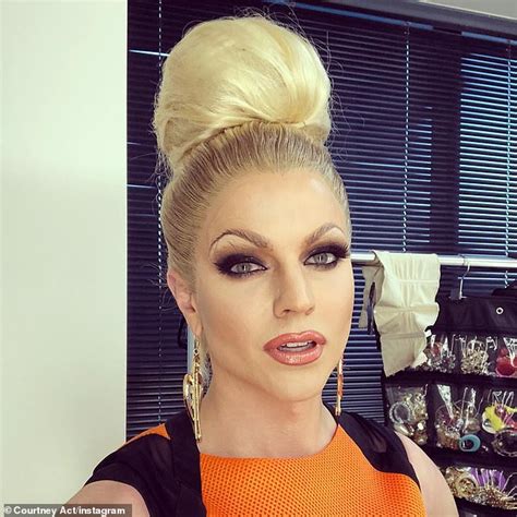 The Bi Life Stars Courtney Act Admits She Was Once Flooded With Explicit Photos Daily Mail Online
