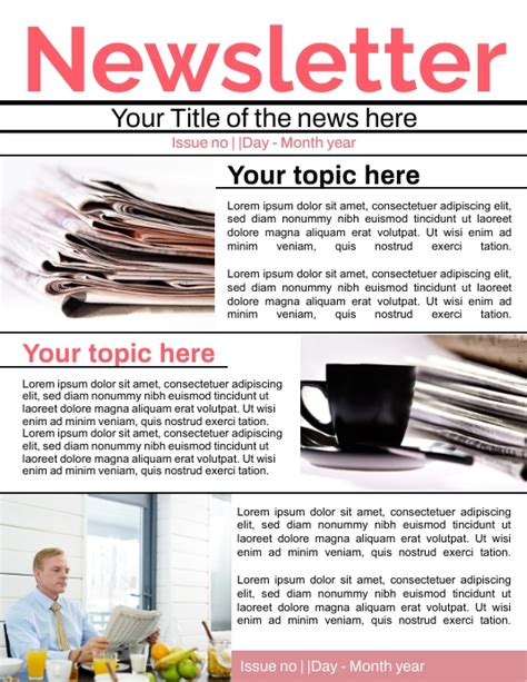 Newsletter Poster Template Postermywall