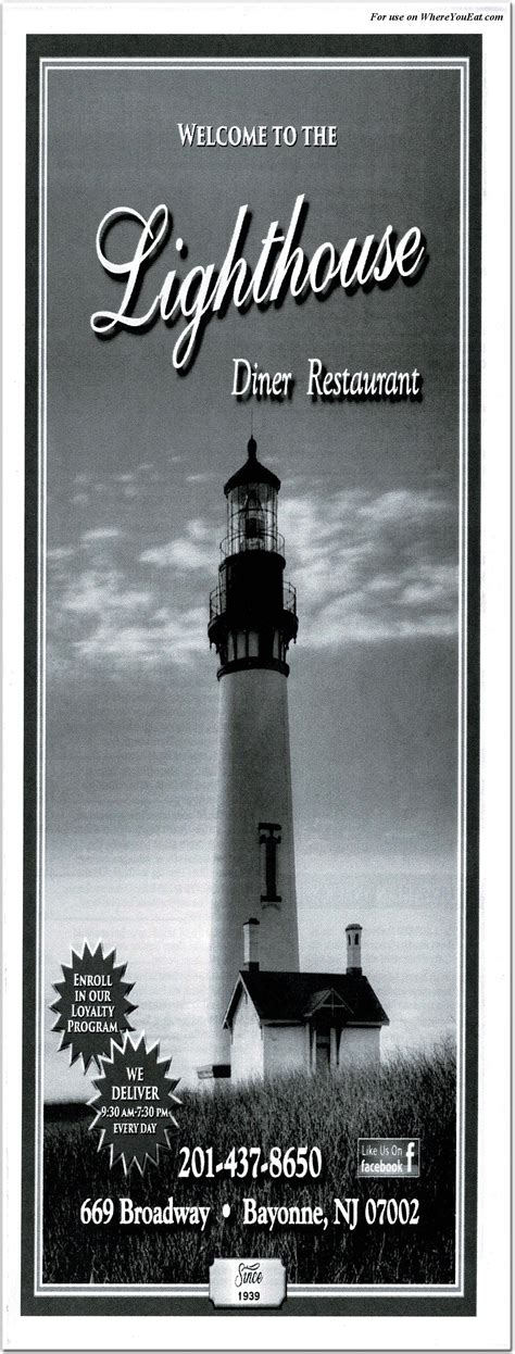Lighthouse Restaurant in North Jersey / Menus & Photos