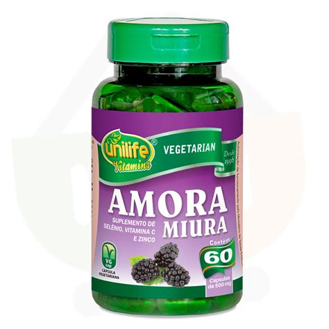 Amora Miura 60 Cápsulas 500mg Extrato Seco Unilife R 2839 Em