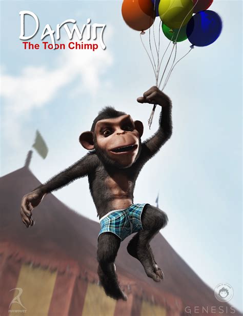 Darwin The Toon Chimp Daz 3d