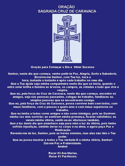 Oração Sagrada Cruz De Caravaca
