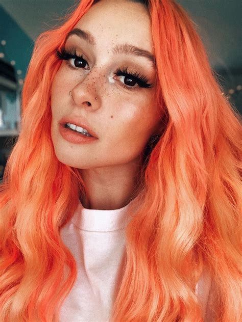 Yungplanet Feelin Just Peachy 🍑 Orange Hair Dye Peach Hair Hair