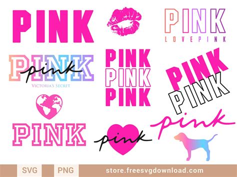 Love Pink Logo Svg Bundle 2 Fsd A8 Store Free Svg Download