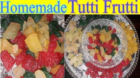 Tutti Frutti Recipe How To Make Tutti Frutti At Home Cooking With
