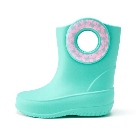 Turquoise Toddler Rain Boot Slip Resistant Made In Usa Okabashi