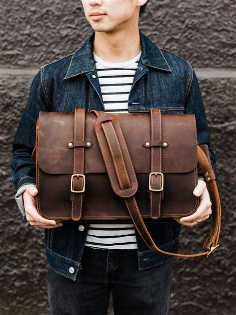 Classic Messenger Bag Leather Messenger Bag Men Messenger Bag