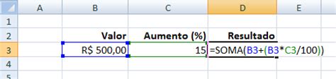 Como calcular porcentagem fórmula para desconto e aumento com Excel