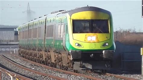 Irish Rail Mark 4 Intercity Train 201 Class Loco Clondalkin Station
