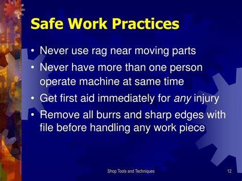 Ppt Safety In The Machine Shop Powerpoint Presentation Free Download