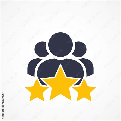 Customer Satisfaction Icon On White Achievement Grade Ranking Star