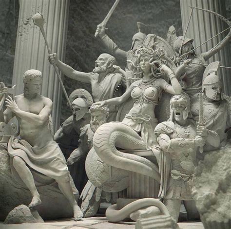 Reza Sedhi Medusa In Her Throne Medusa Kunst Medusa Art Greek And Roman Mythology Greek Gods