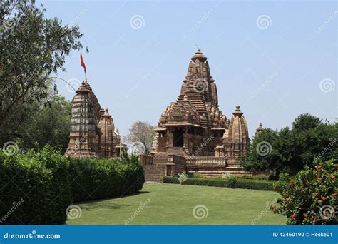 Temple City Of Khajuraho In India Stock Photo Image Of Temples Hindu