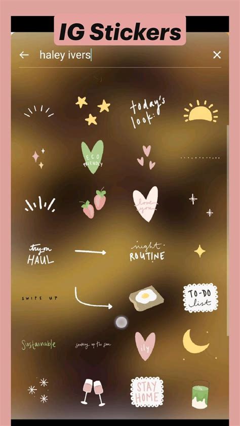 Ig Stickers Aesthetic Stickers For Instagram Cute Vibes 