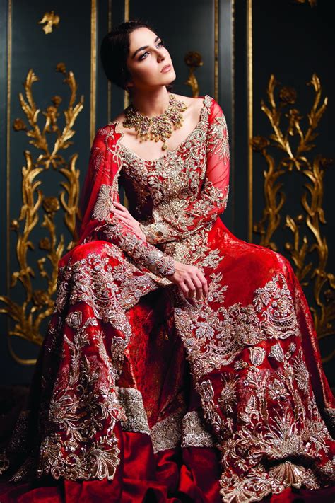 These dresses are combined and contrasted. Pakistani Red Bridal Dresses 2021 for Wedding Day ...