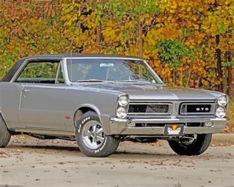 Grey 1965 Pontiac Paint By Numbers Paint By Numbers For Adult
