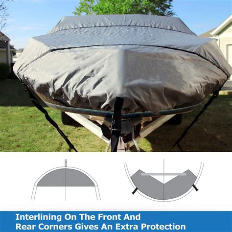 Wholesale 600d Waterproof Trailerable Boat Cover Fit V Hull Tri Hull