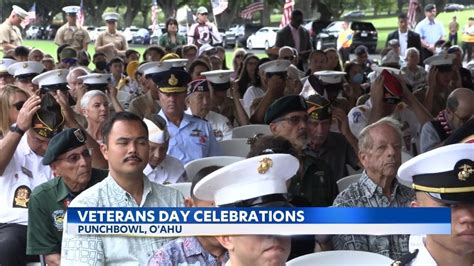 Veterans Day Celebrations At Punchbowl Honor Those Who Serve Youtube
