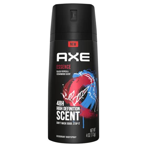 Save On Axe Body Spray Deodorant Essence Black Pepper And Cedarwood Scent