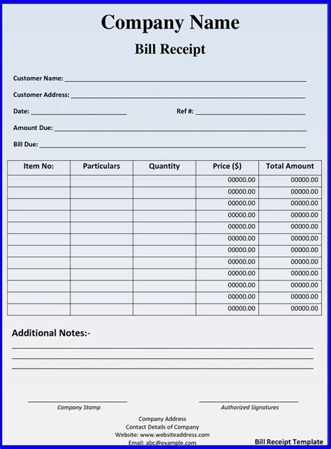 Download the hotel invoice template to bill a guest for staying or sharing a room along with any other amenities or fees. Hotel Bill Receipt Template | Ideas for the House ...