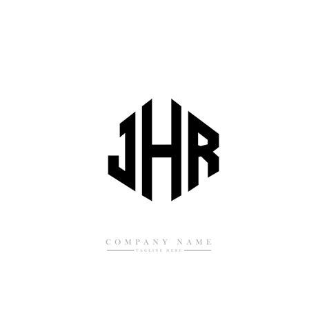 Jhr Letter Logo Design With Polygon Shape Jhr Polygon And Cube Shape