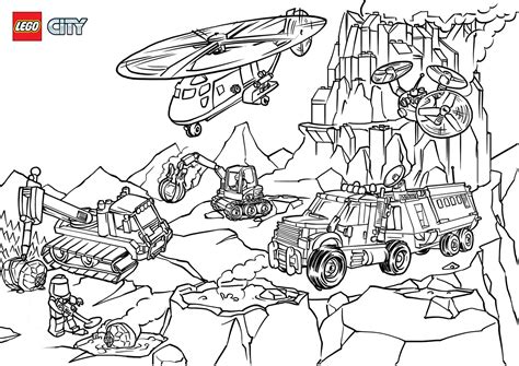 Lego City Coloring Pages Free Printable Coloring Pages