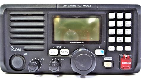 Icom Ic M602 Marine Vhf Radio Transceiver Unit W Detachable Hm 126rb