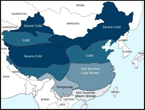 Climate Zones In Mainland Of China 12 2 Download Scientific Diagram