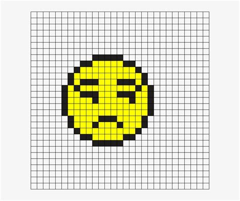 Annoyed Emoji Perler Bead Pattern Emoji Pixel Art X Png Sexiz Pix