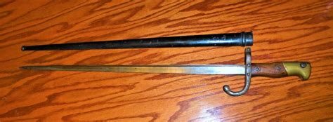 French Bayonet Sword 1876 Gras Mre Armes De St Etienne Scabbard