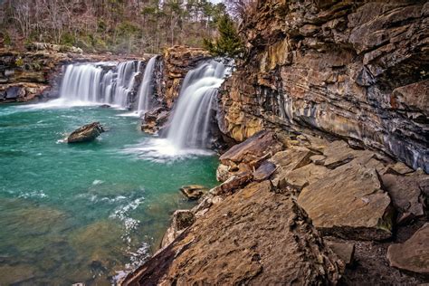 Little River Falls From The Cliffs River Falls Little River River