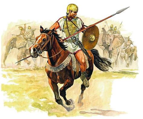 Spanish Light Cavalry In Carthaginian Service This Illustration Shows