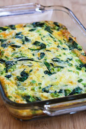 Spinach And Mozzarella Egg Bake ~ Delicious Food Recipes
