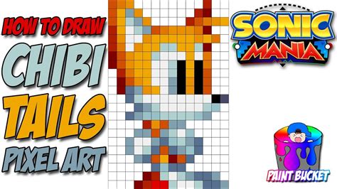 How To Draw Sonic Mania Chibi Miles Tails Prower Sonic Mania Pixel