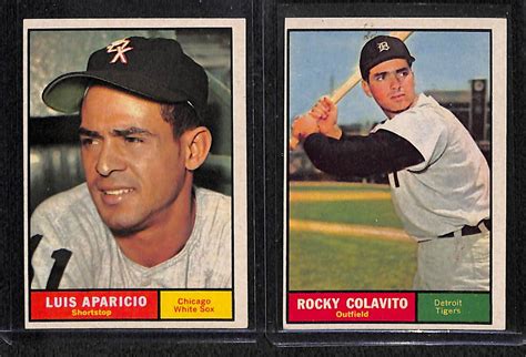 lot detail lot of 10 1961 topps star cards w ford
