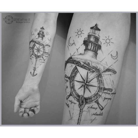Hand drawn retro wind rose cardinal points illustration. Anchor Steering Wheel Tattoo | Best Tattoo Ideas Gallery