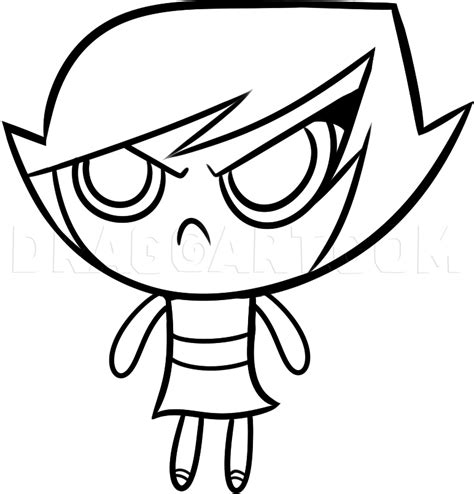 How To Draw Buttercup Buttercup From The Powerpuff Girls Step By Step Drawing Guide By Dawn