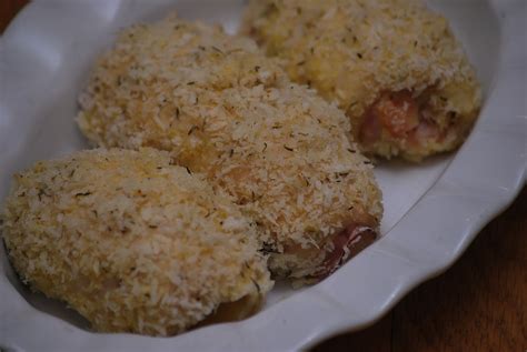 It has the crispy exterior from the breadcrumb mixture that the kids enjoy. My story in recipes: Chicken Cordon Blue