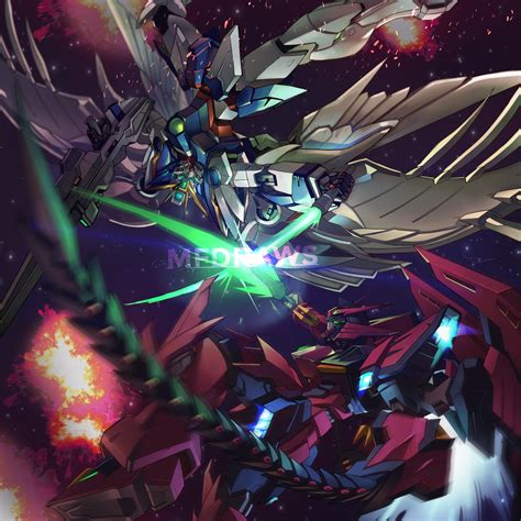 Wallpaper Mobile Suit Gundam Wing Anime Mechs Super Robot Wars Wing Gundam Zero Gundam
