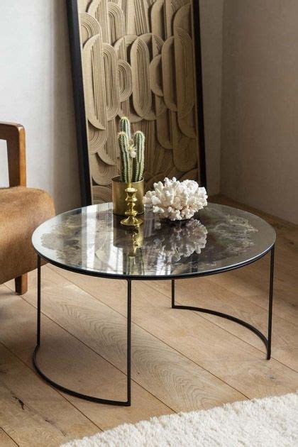 8 unexpected ikea lack table makeovers | hometalk. Vintaged Glass Mirror & Iron Round Coffee Table | Rockett ...